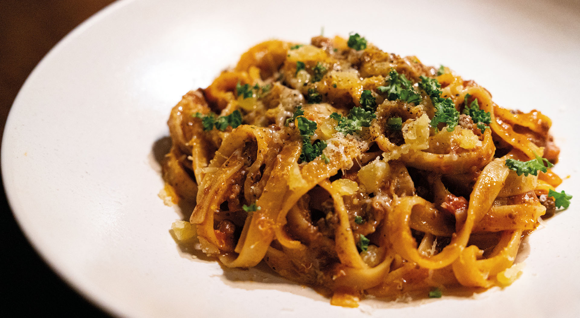 Triple Cheese Bolognese Fettuccine